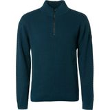 No Excess Pullover half zipper 2 coloured mel ocean