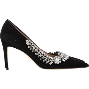 Stuart Weitzman Promise 85 Pumps in Zwart Suède