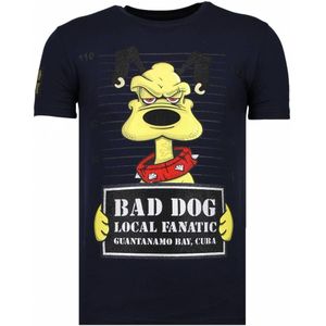 Local Fanatic Bad dog rhinestone t-shirt