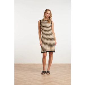 Smashed Lemon - 25308 - Jurk - Zandkleur - Mouwloos - 100% Katoen