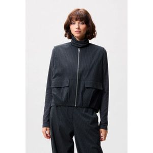 Bodywarmer - Dark Grey Melange - Pinstripe