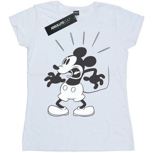 Li-cense Disney dames mickey mouse scared katoenen t-shirt