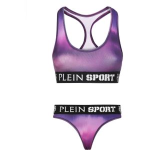 Plein Sport - Jogging Lingerie Set Optical - Ondergoed - Paars - Katoen
