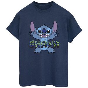 Li-cense Disney dames lilo and stitch ohana glitch katoenen vriendje t-shirt