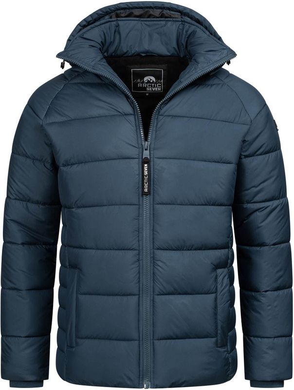 Arctic Seven - Gewatteerde Jas - Zwart - 100% Polyester - Wind- & Waterafstotend