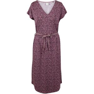 Trespass - Lynsey - Jurk - Luipaardprint - Geplooide Voorkant - V Hals - Korte Mouwen