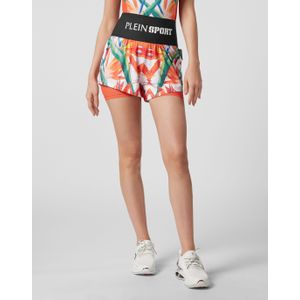 Plein Sport - Korte Broeken - Veelkleurig - Polyester - Double-Layered Jogging Shorts