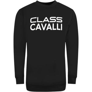 Cavalli Class - Zwart - Sweatshirt - Groot Vet Logo-Ontwerp