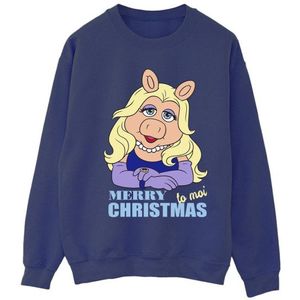 Li-cense Disney dames muppets miss piggy koningin van de feestdagen sweatshirt