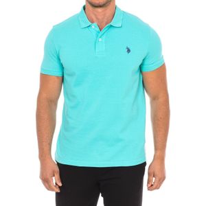 U.S. Polo Assn. - Polo met Korte Mouwen - Blauw - Heren - Katoen