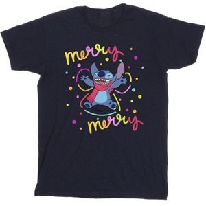 Li-cense Disney heren lilo & stitch vrolijk regenboog t-shirt