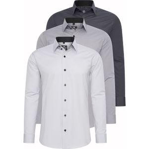 Set van 3 zakelijke overhemden