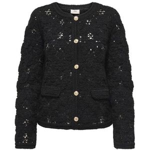 JDY Gebreid vest 'JDYEmile'  zwart