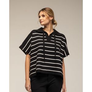 Gebreide Trui - Oversized - Gestreept - Korte Mouwen