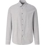 Drykorn - Ramis - Korte Mouw Shirt - Bruin-wit Gestreept