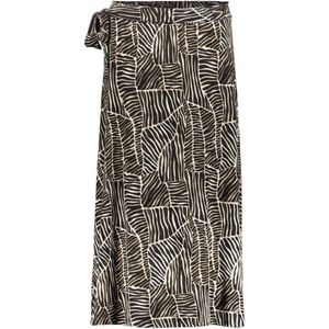 Geisha Skirt off-white & black animal print