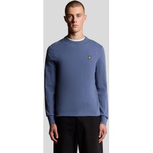Lyle & Scott - Lamswol Blend - Ronde Hals Trui - Grijs