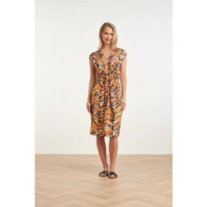 Smashed Lemon - 35209 - Jurkje - Oranje - Abstracte Print