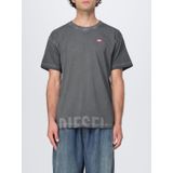 Diesel, Heren, Tops, Grijs, Maat: 3XL Katoen,