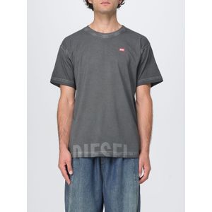 Diesel, Heren, Tops, Grijs, Maat: 3XL Katoen,