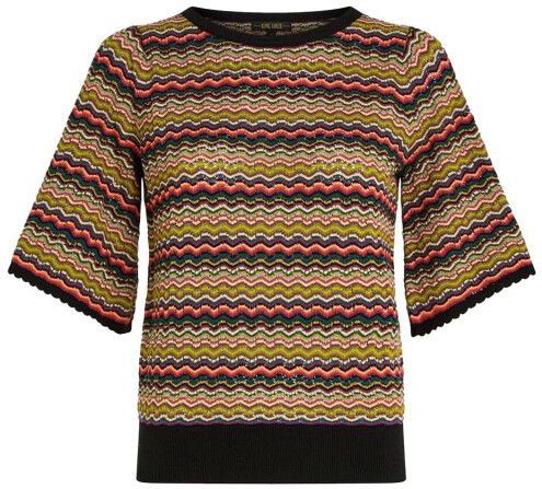 King Louie - Maree - Top - Donker Bruin - Korte Mouw