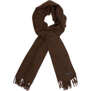 No Excess Scarf woven solid brown