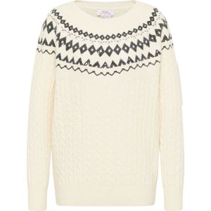 Trui - Pailletten - Lange Mouw - Normale Pasvorm - Ronde Hals - Drukke Print