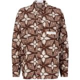 Lofty Manner - Aya Blouse - Bruin - Dames - Lange Mouwen - Polyester