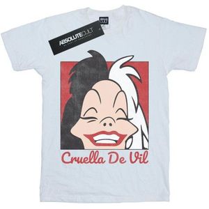 Li-cense Disney heren cruella de vil cropped head t-shirt