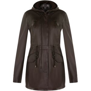 Dames - Halflange Parka-jas - Groen - Oakengates