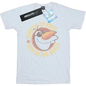 Li-cense Disney heren frozen olaf zon op de hersenen t-shirt