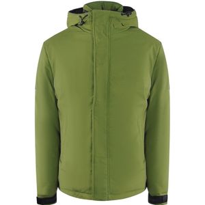 Ice Iceberg - Effen Groene Jas - Met Capuchon