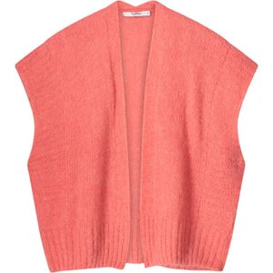 Summum 7s5814-7956 555 sleeveless cardigan mohair blend knit brightcoral