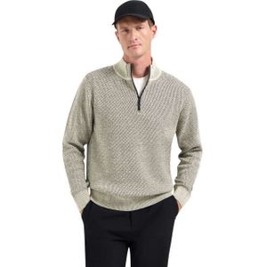 No Excess - Pullover Half Zipper - Melange Stone - Vesten