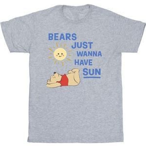 Li-cense Disney heren winnie the pooh bears just wanna have sun t-shirt