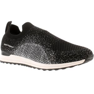 Hush Puppies - Ennis - Sneakers - Zwart - Stof - Lichtgewicht