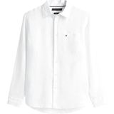 Tommy Hilfiger, Heren, Overhemden, Wit, Maat: M Linnen,