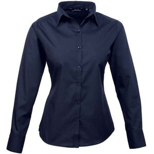 Premier Dames popeline blouse met lange mouwen