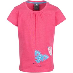 Trespass - Meisjes T-shirt - Groen - 60% Katoen 40% Polyester - Korte Mouwen