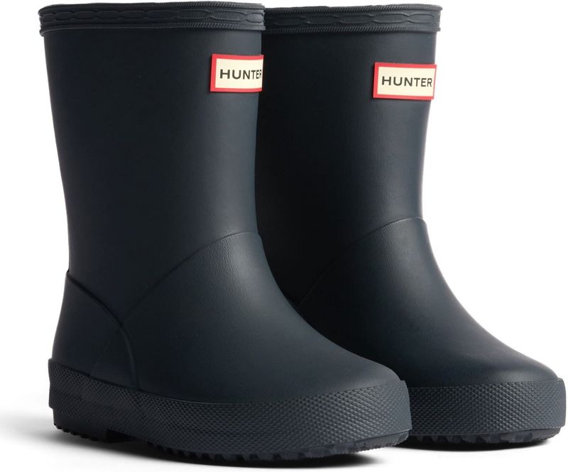 Hunter - Kids First - Geïsoleerde Rubberlaarzen - Zwart - Wellingtonlaarzen voor Kinderen