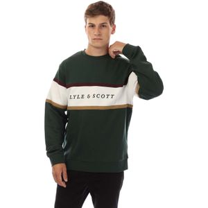 Lyle And Scott - Volley Stripe Sweatshirt - Groen - Heren