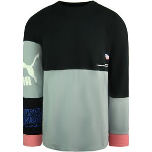 Puma x Kidsuper Studios - Lange Mouw Crew - Zwart - Heren Voetbal Club Top