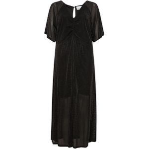 Weense midi-jurk in zwart