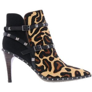 Paris Punk Dames western 7cm leopard