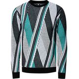 Rusty Neal - Fijngebreide Trui - Ronde Hals - Heren