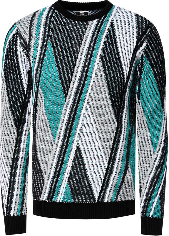 Rusty Neal - Fijngebreide Trui - Ronde Hals - Heren