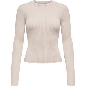 Jacqueline de Yong - Jdyplum - Lurex Pullover - Beige