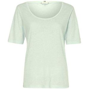 Tommy Hilfiger Dames linnen ronde hals t-shirt