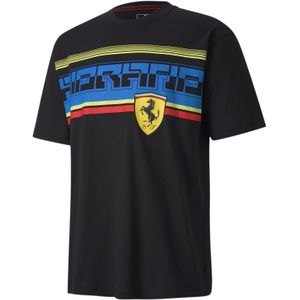 Puma - Scuderia Ferrari Street - T-shirt - Zwart - Grafisch Logo