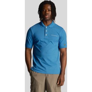 Lyle & Scott - Poloshirt - Blauw - Geborduurd Logo